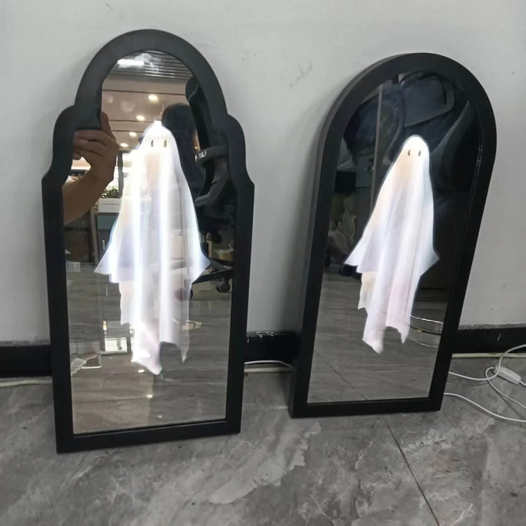 Ghost Holographic Mirror Halloween Decor | ZA-Zola UK - ZA-Zola