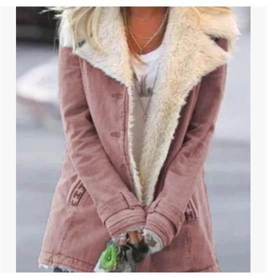 Women Winter Warm Coat – Elegant Slim Lapel Outerwear - ZA-Zola
