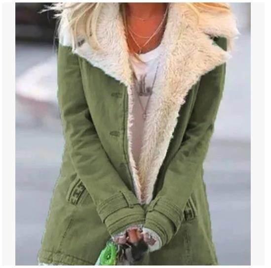 Women Winter Warm Coat – Elegant Slim Lapel Outerwear - ZA-Zola