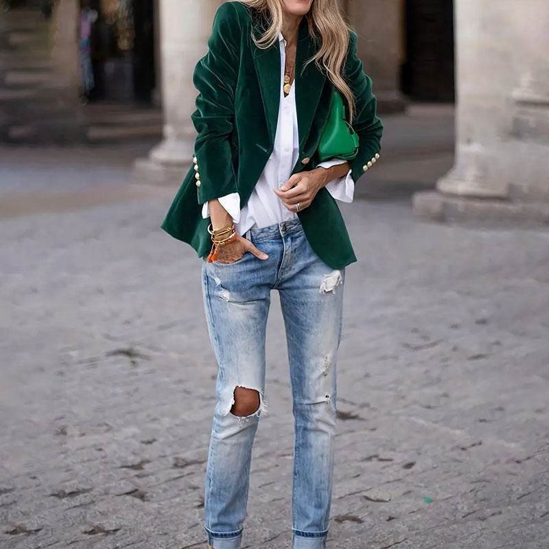 Women's Jacket | Women's Clothing Business Casual Fashion - ZA-Zola