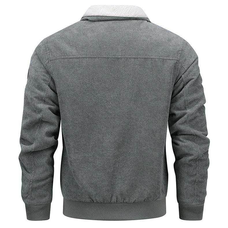 Winter Lapel Fleece Jacket | Warm Cotton Coat for Men - ZA-Zola