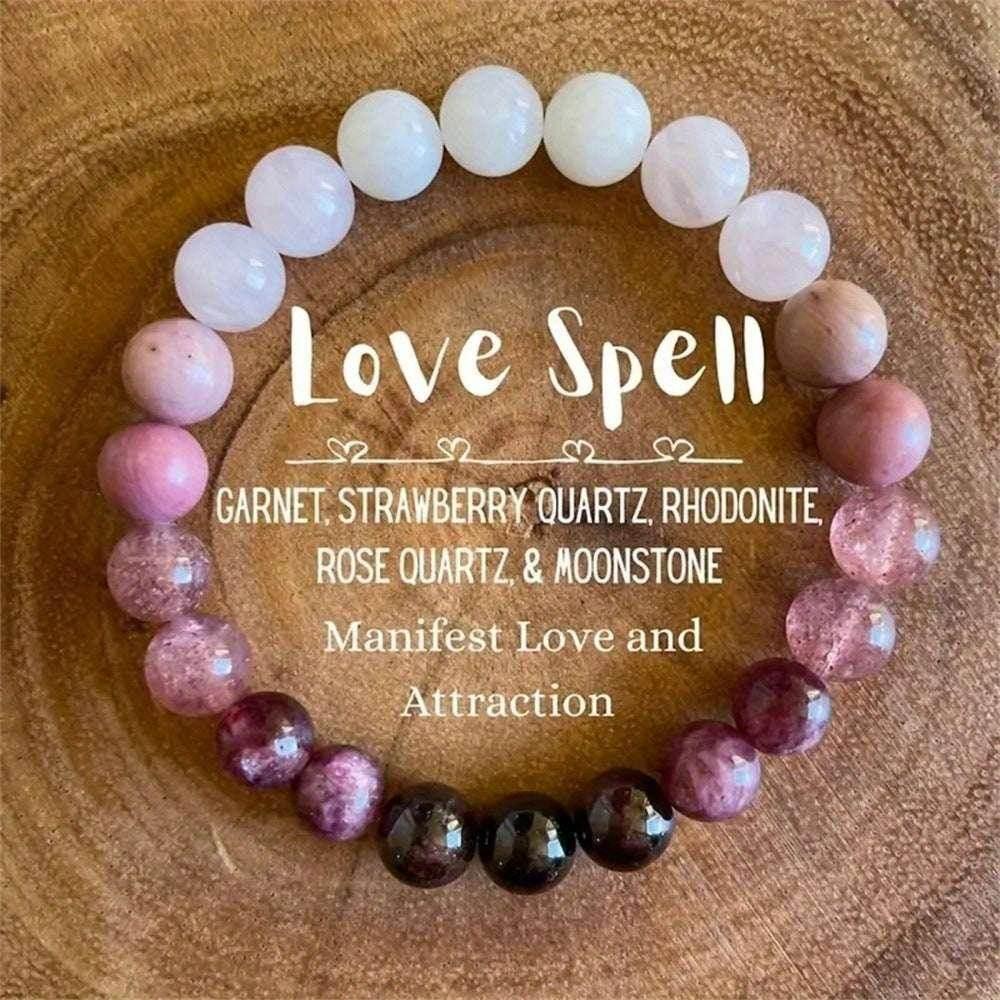 Natural Stone Crystal Bracelet – Unisex Travel Charm - ZA-Zola