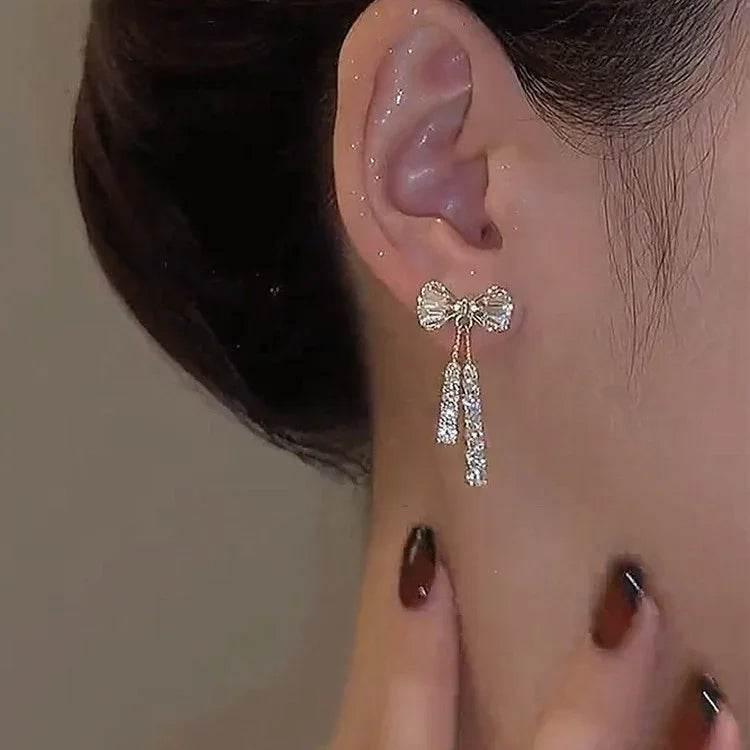 Butterfly Rhinestone Earrings – Fashion Jewelry - ZA-Zola