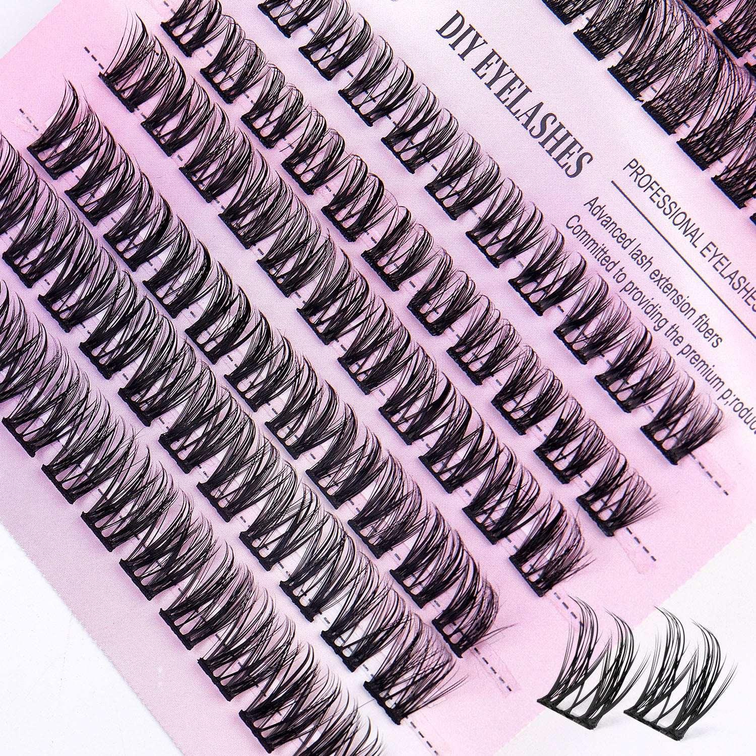 Segmented Cluster Lashes – 12 Rows, 150 Lash Clusters - ZA-Zola