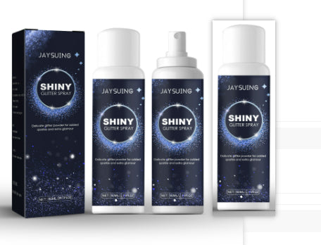 Jaysuing Shiny Glitter Spray with packaging on a white background