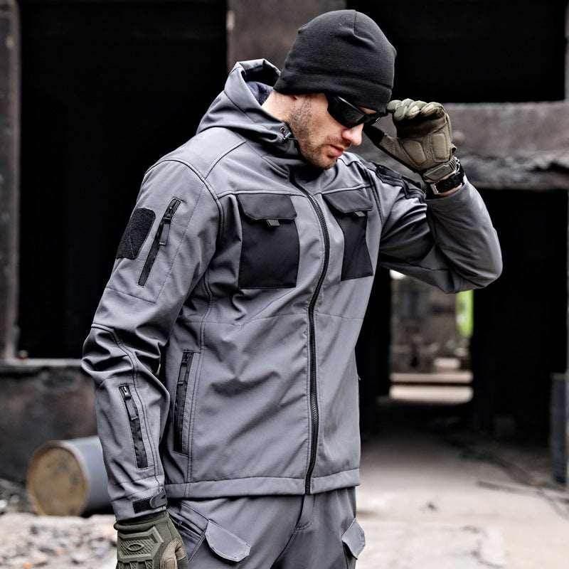 Men's Tactical Soft Shell Jacket - Waterproof Windbreaker - ZA-Zola