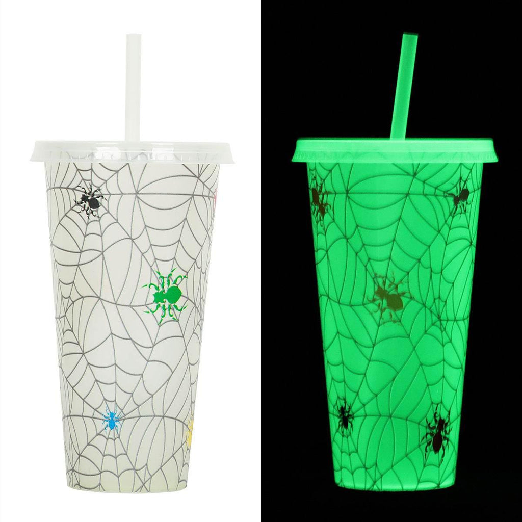 ZA-Zola 720ml Halloween Luminous Straw Cup - ZA-Zola