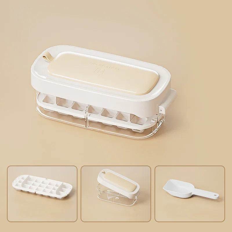 High Capacity Ice Box with Ice Cube Tray & Shovel - ZA-Zola