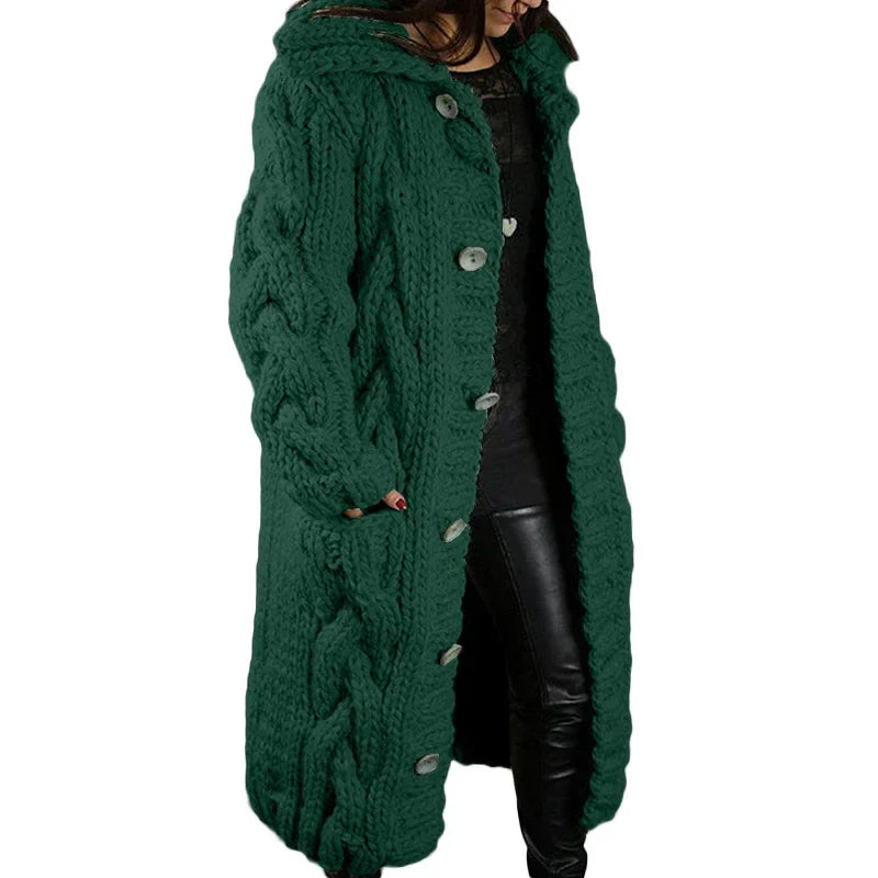 Plus Size Women Cardigan | Long Sweater Coat - ZA-Zola