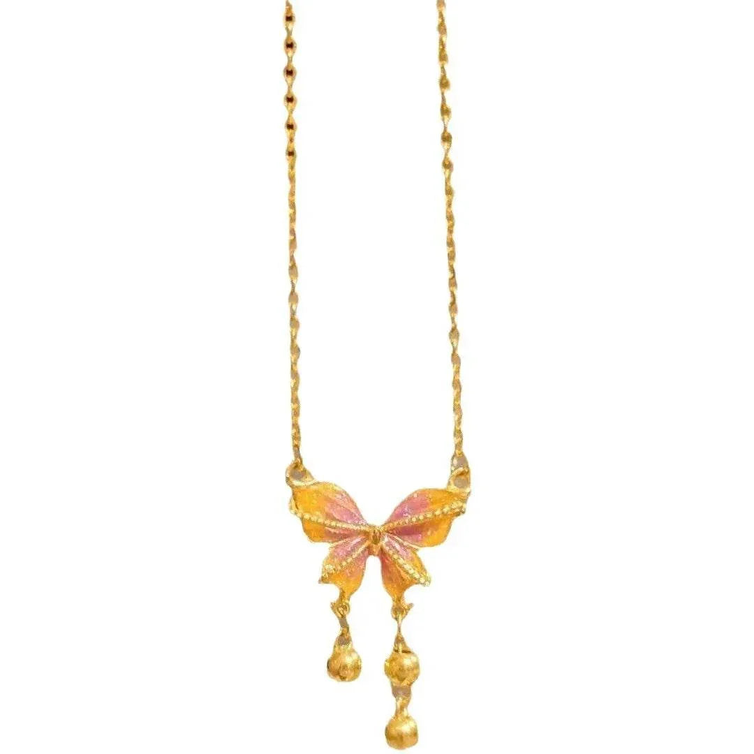 Shop Fantasy Butterfly Tassel Necklace – Elegant Charm - ZA-Zola