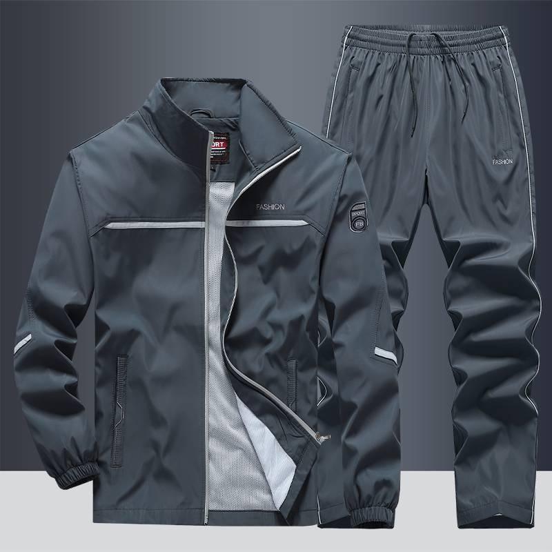 Men’s Casual Sportswear Set – Loose Lapel Top & Pants - ZA-Zola