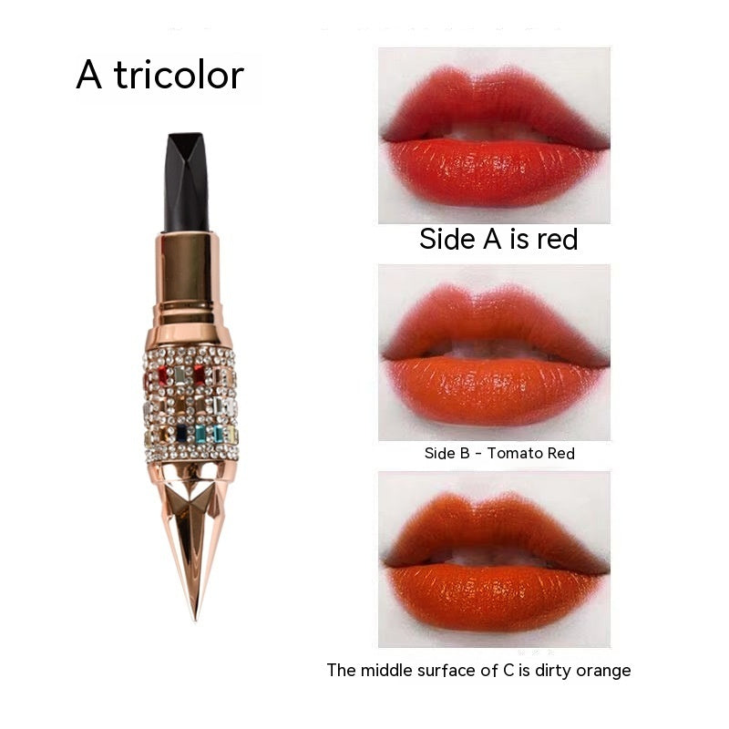 Three-Color Moisturizing Matte Lipstick | Queen Truncheon