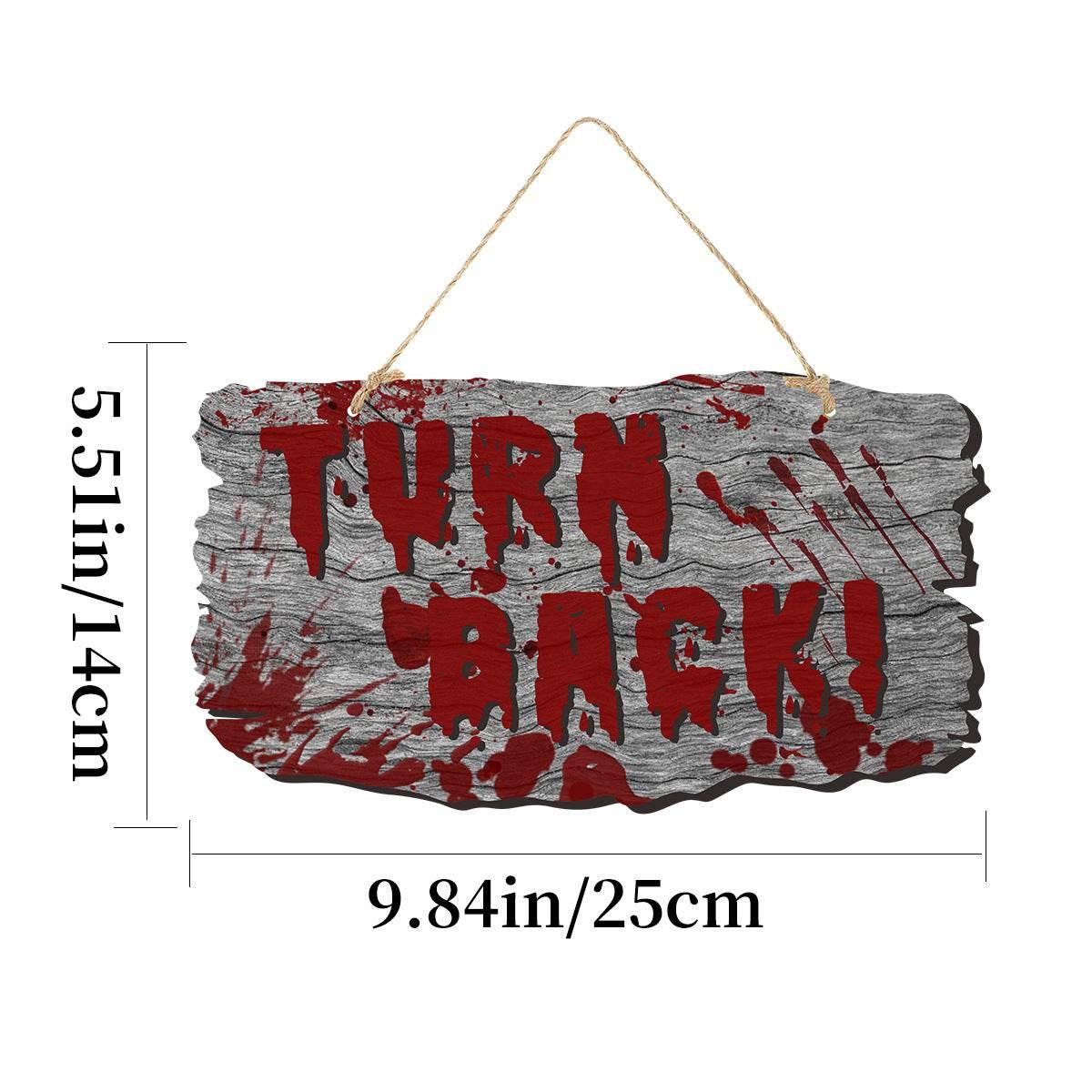 ZA-Zola Halloween Imitation Wooden Doorplate - ZA-Zola
