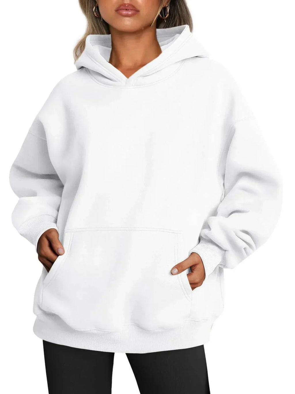 Women's Oversized Fleece Hoodie – Stay Cozy! - ZA-Zola