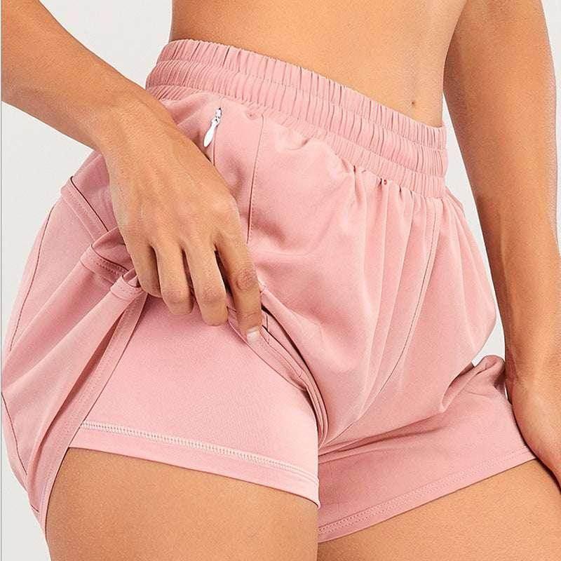 Breathable Summer Sports Shorts with Zipper Pockets - ZA-Zola