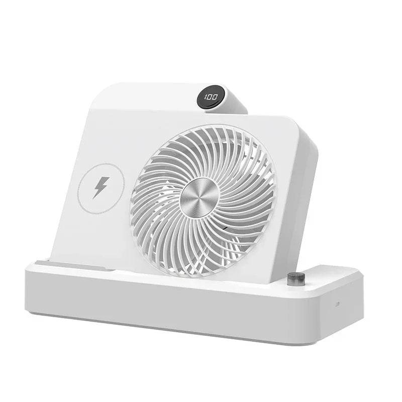 Folding Desk Fan with Wireless Phone Charger - ZA-Zola