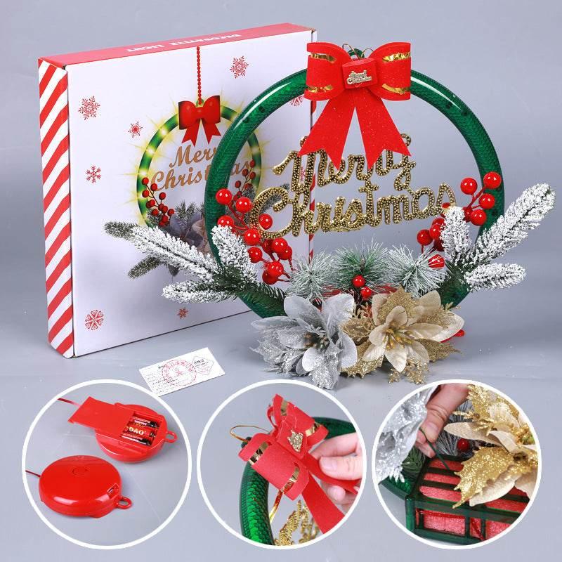 Christmas Luminous Garland Door Hanging Decoration 30CM - ZA-Zola