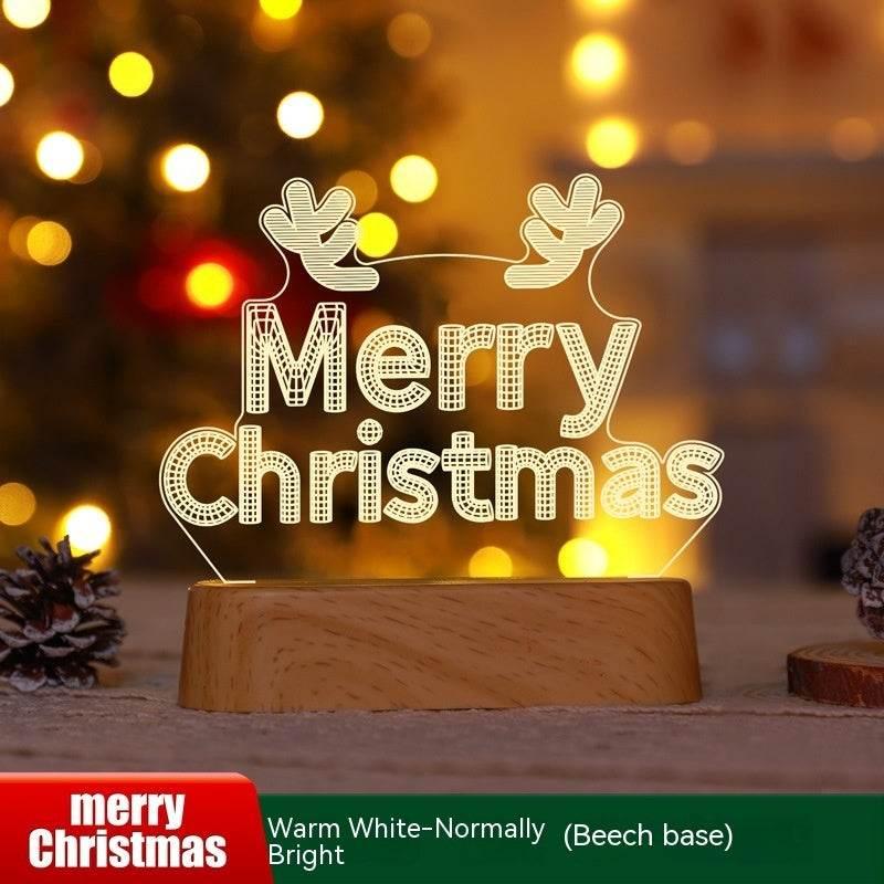 Christmas 3D LED Lamp Acrylic Night Light Kids Gift - ZA-Zola