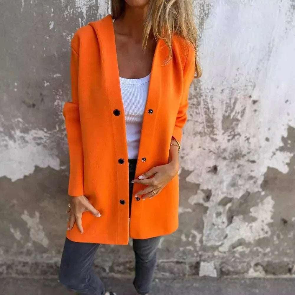 Women Hooded Cardigan Jacket – Casual Loose Fit Coat - ZA-Zola