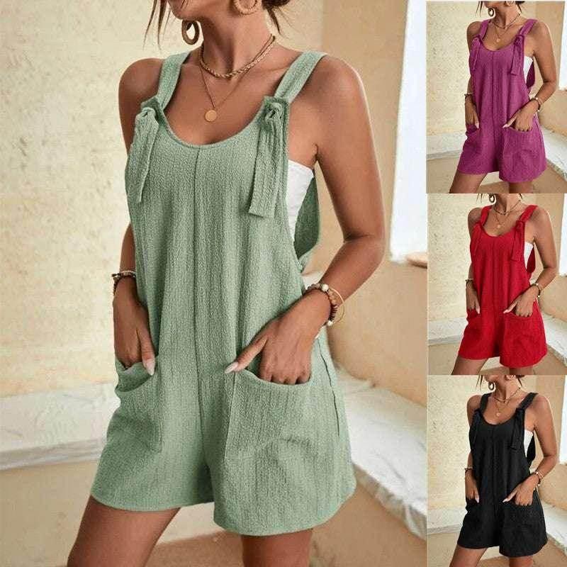 Solid Color Camisole Jumpsuit – Women’s Fashion - ZA-Zola