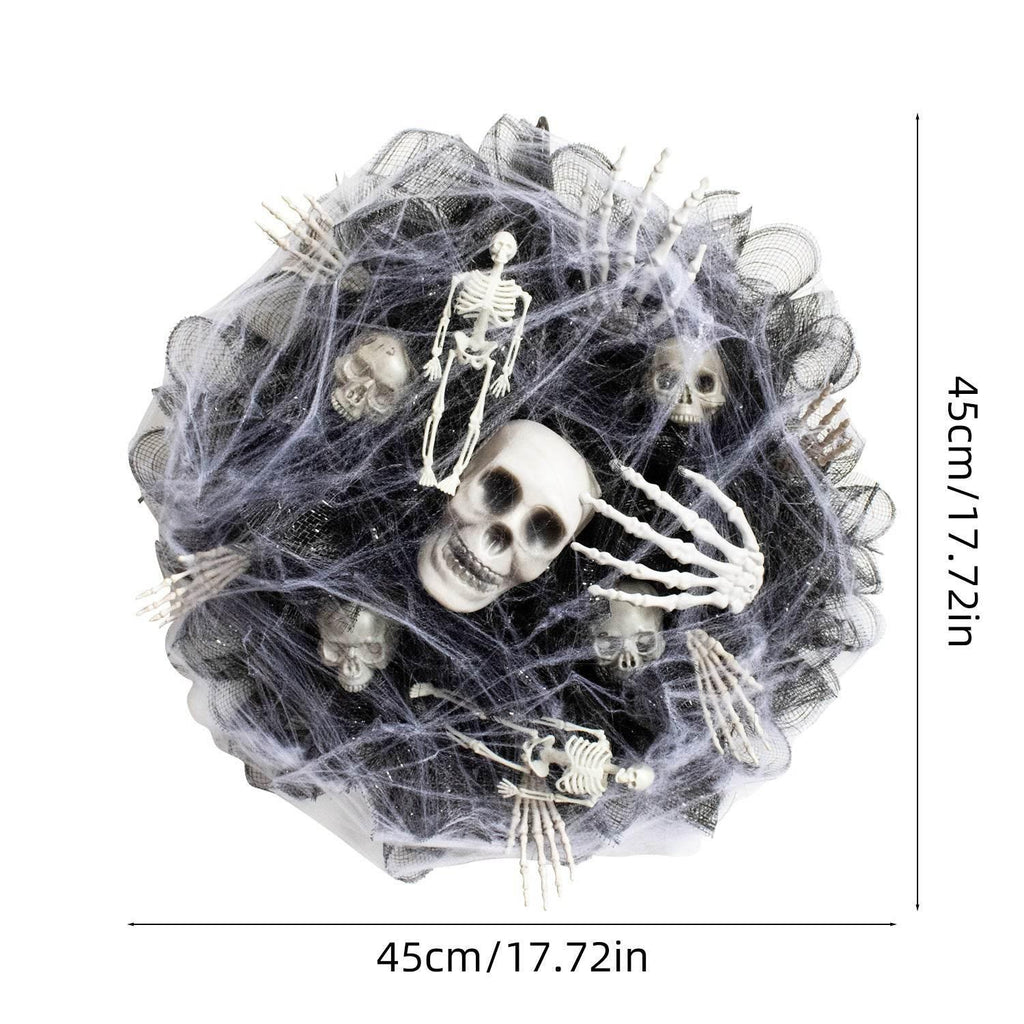 ZA-Zola Black Skull Mesh Garland Halloween Decor - ZA-Zola