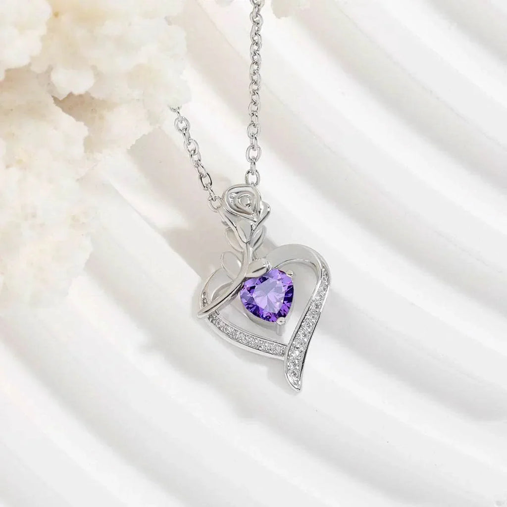 Shop Rose Heart Necklace – Timeless Love Gift! - ZA-Zola