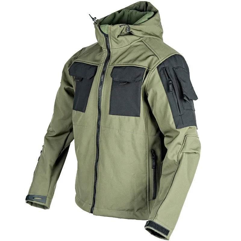 Men's Tactical Soft Shell Jacket - Waterproof Windbreaker - ZA-Zola