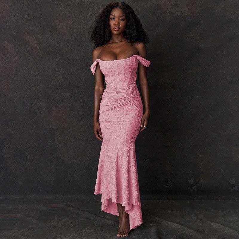 Off-Shoulder Tube Top Fishtail Dress – Chic & Sexy - ZA-Zola