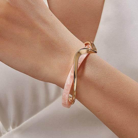 Metal White Shellfish Plate Bracelet – Adjustable & Stylish - ZA-Zola