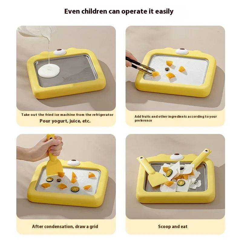 Fried Ice Cream Maker – No Plug Needed Fun! - ZA-Zola