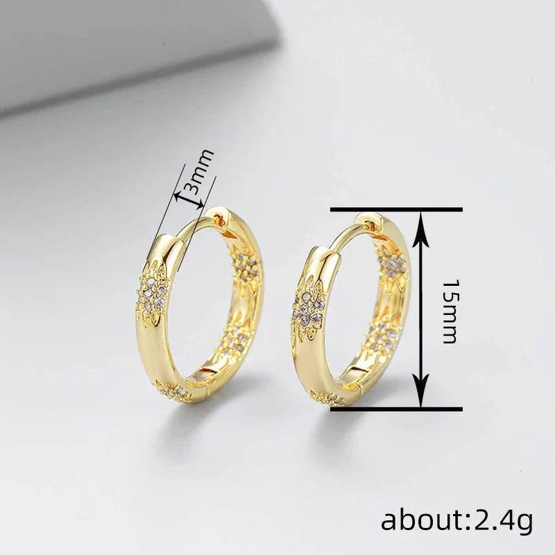 Elegant Wheat-Inspired Zircon Earrings for Women - ZA-Zola