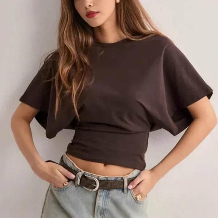 Women’s Batwing Sleeve INS Fashion T-Shirt - ZA-Zola