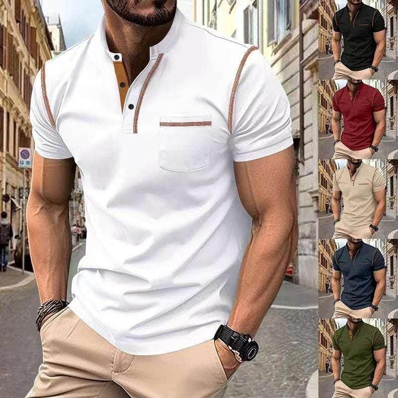 Men’s short sleeve polo shirts in various colors, stylish summer fashion by ZA-Zola UK