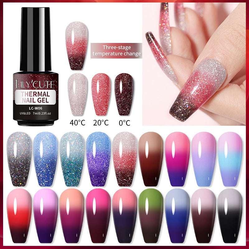 Temperature Change Glitter UV Nail Polish - ZA-Zola
