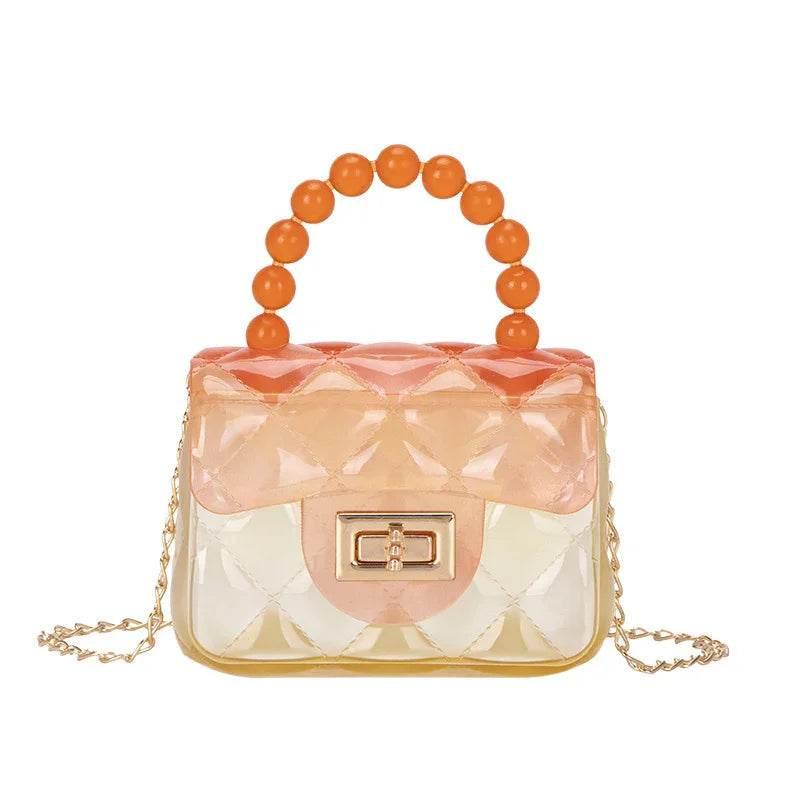 Pearl Handheld Transparent Jelly Bag | Stylish PVC Bag - ZA-Zola