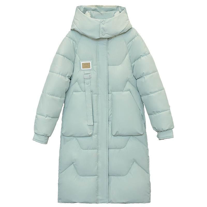 Detachable Hat Women’s Coat | Mid-Length Thickened Jacket - ZA-Zola