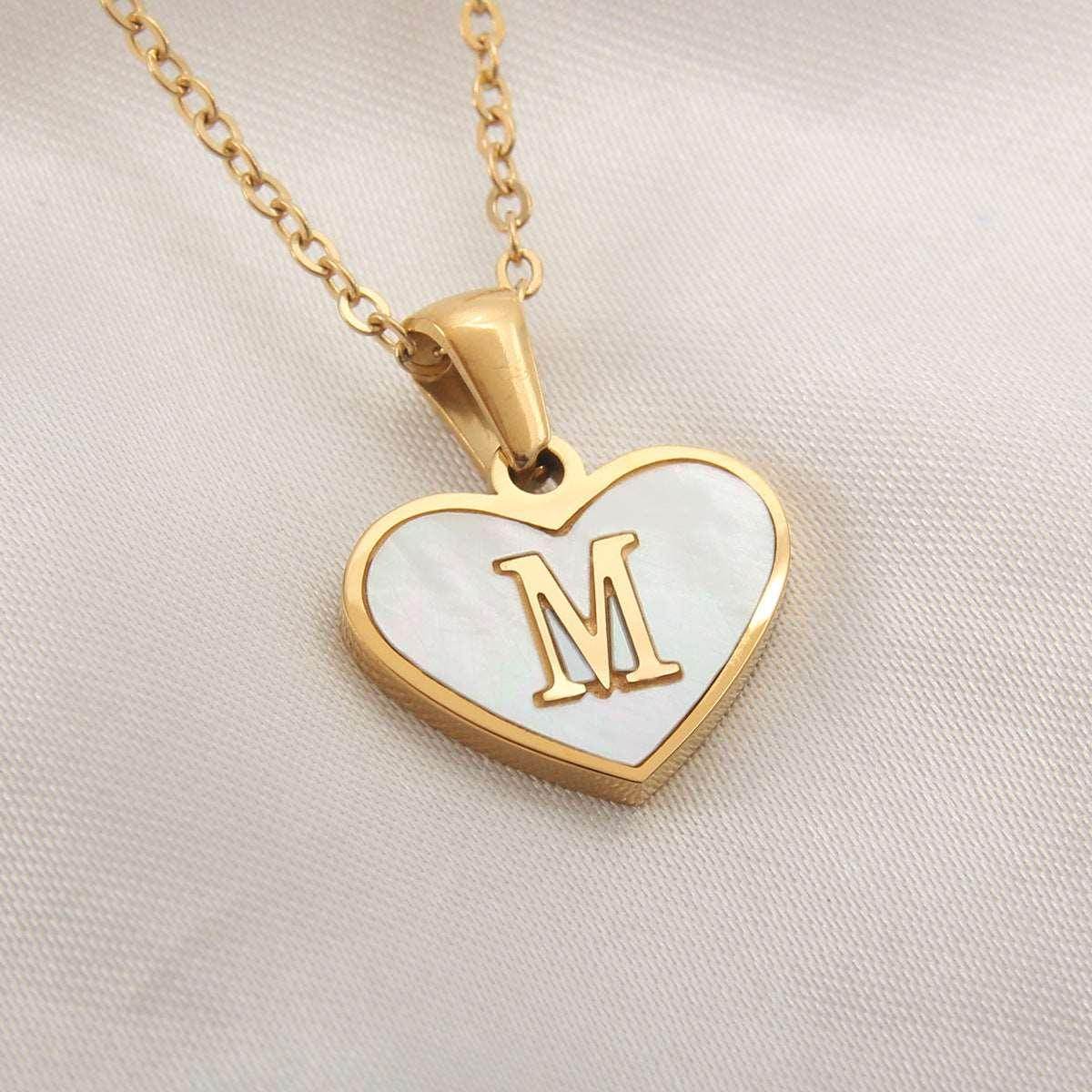 26 Letter Heart Necklace – Personalized Valentine's Gift - ZA-Zola