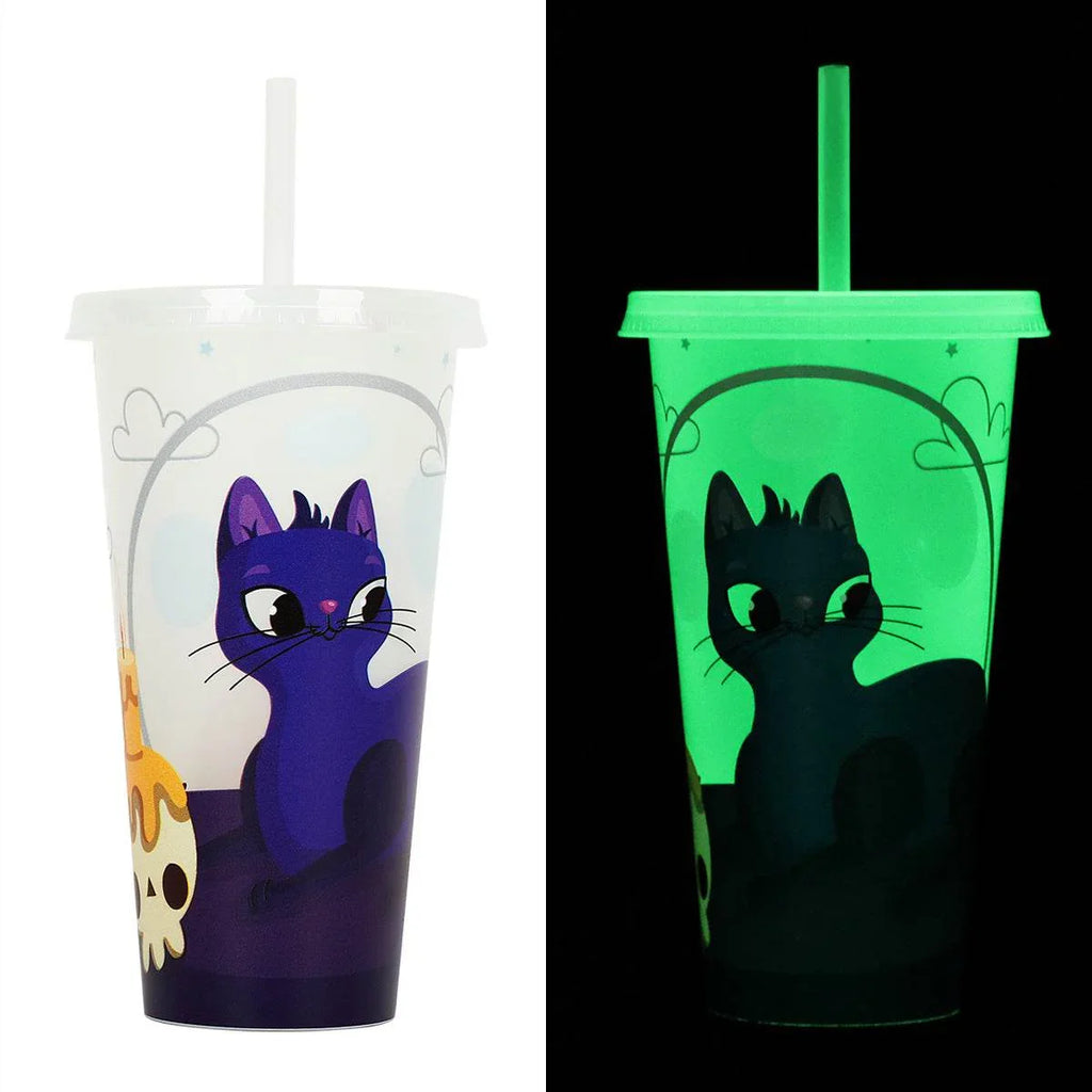 ZA-Zola 720ml Halloween Luminous Straw Cup - ZA-Zola