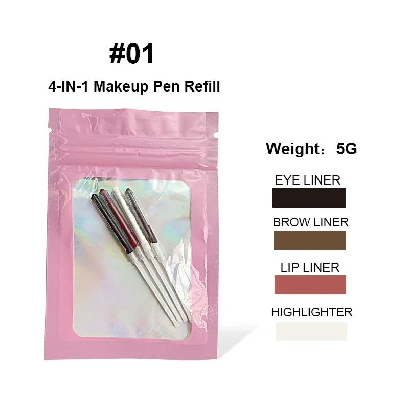 4 in 1 Makeup Pencil – Eyebrow, Eyeliner, Lip Liner & Highlight - ZA-Zola