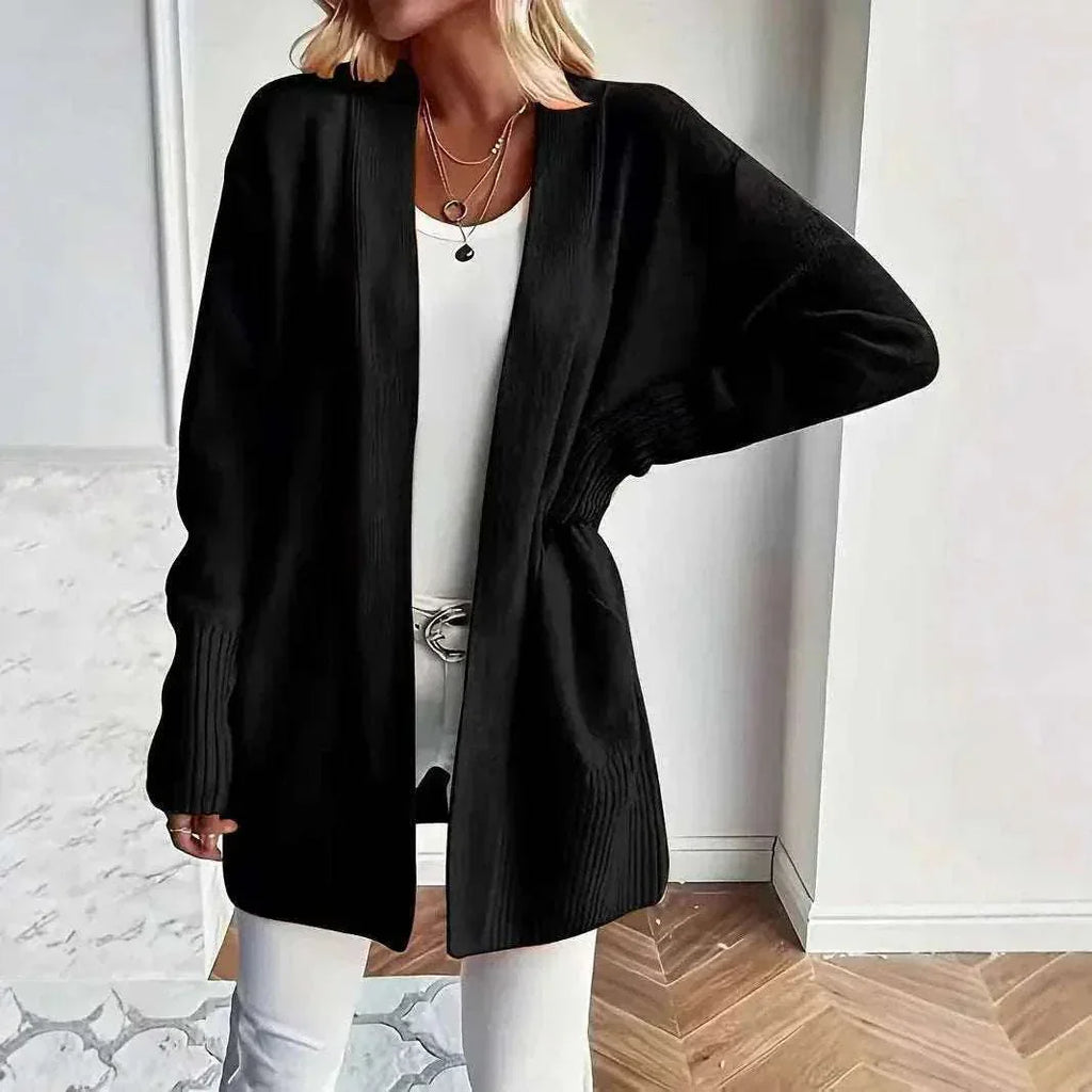 Plus Size Solid Knit Casual Cardigan Women - ZA-Zola