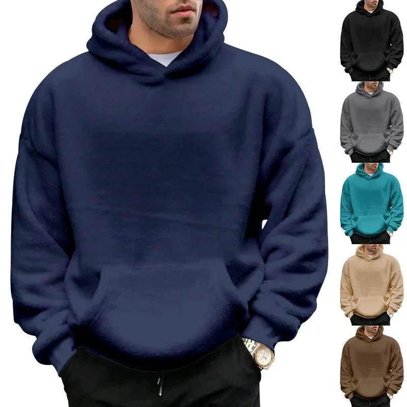 Men’s Velvet Hooded Winter Sweater – Shop Now - ZA-Zola