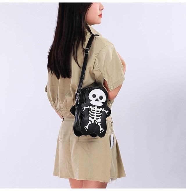 ZA-Zola Halloween Skull Crossbody Shoulder Bag - ZA-Zola