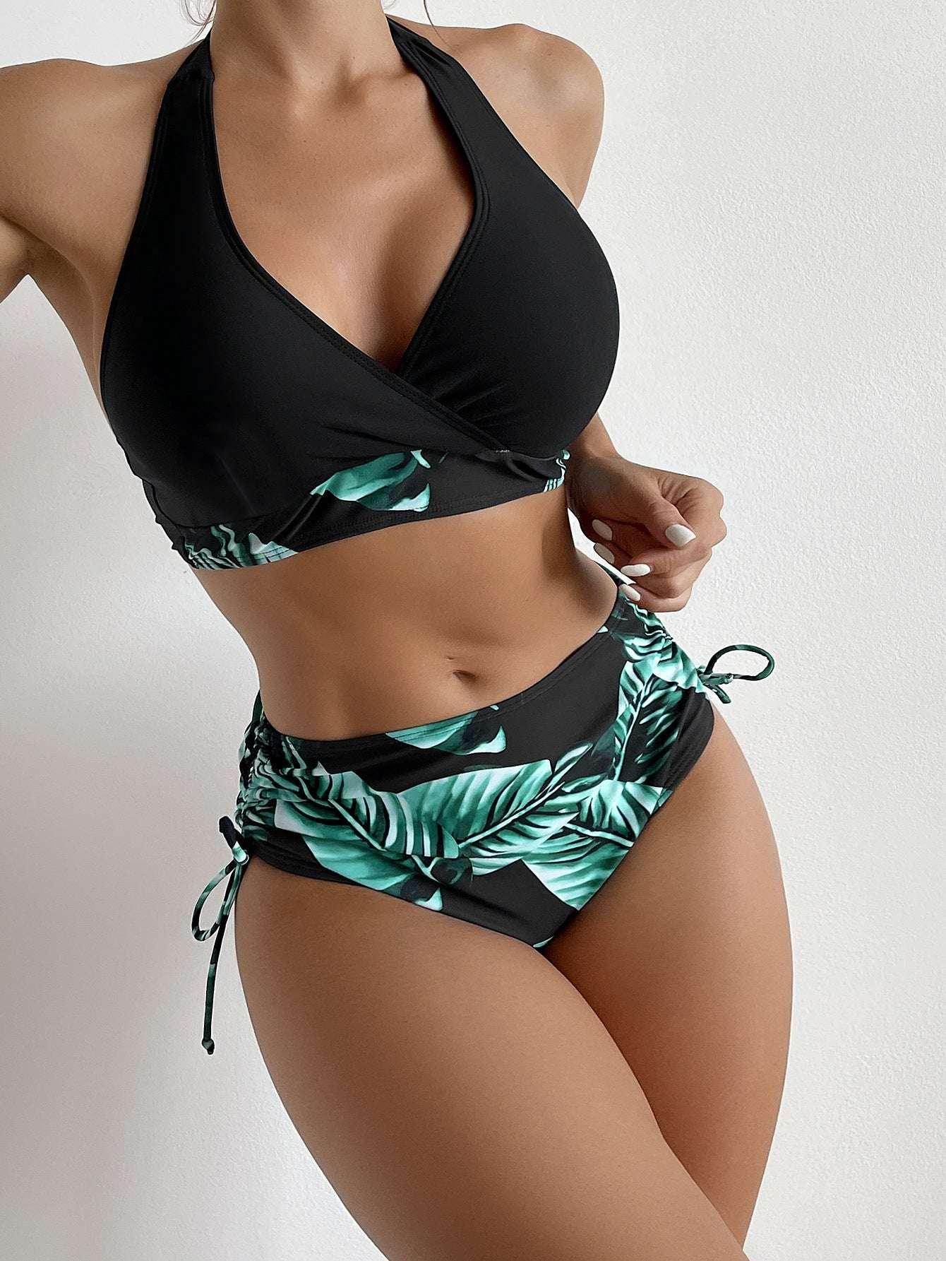 High Waist Halter Bikini – Stylish & Sexy Swimwear - ZA-Zola