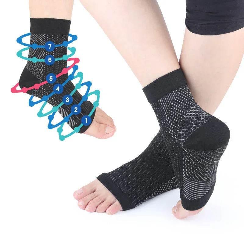 Compression Foot Sleeve Socks for Sports & Swelling Relief - ZA-Zola
