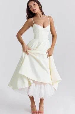Slim-Fit Corset Swing Sling Dress – Chic & Flattering - ZA-Zola