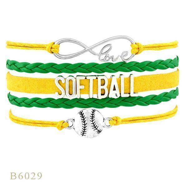 SOFTBALL Braided Bracelet – Sporty & Stylish Gift - ZA-Zola