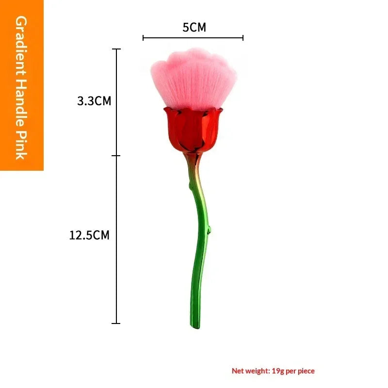 Rose Loose Powder Makeup Brush – Soft Beauty Tool - ZA-Zola