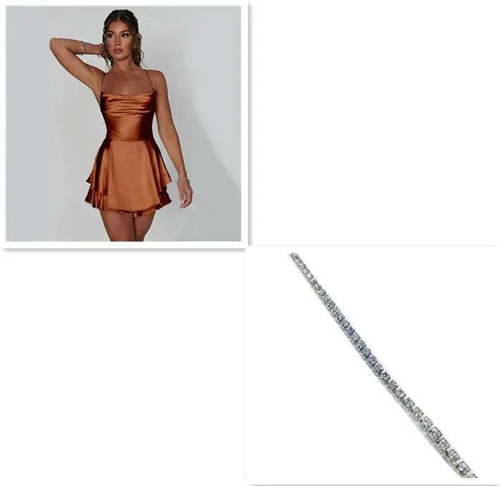 Sexy Suspender Skirt for Women - A-Line Backless Dress - ZA-Zola