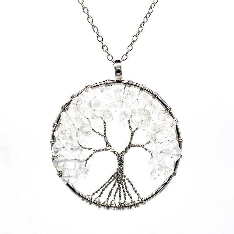Tree of Life Pendant Necklace – Natural Stone - ZA-Zola