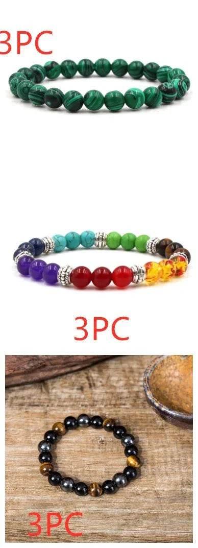 Classic Matte Malachite Bracelet for Men & Women - ZA-Zola